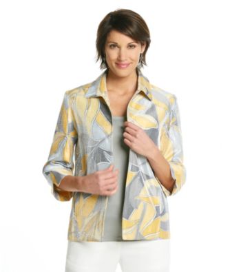 Alfred Dunner® Petites' City Of Light Abstract Print Jacket