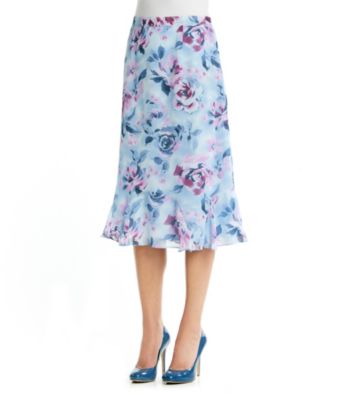 Alfred Dunner® Petites' Orchid Island Floral Print Skirt