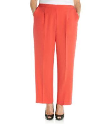 Alfred Dunner® Plus Size Flat Front Pants