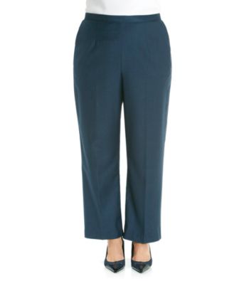 Alfred Dunner® Plus Size Flat Front Pants