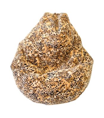 Gold Medal Large Tear Drop Kit Kat Safari Micro-Fiber Suede Bean Bag