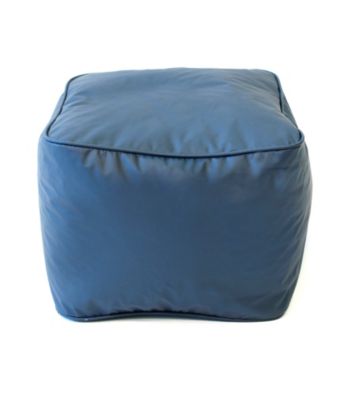 Gold Medal Leather Look Vinyl Ottoman