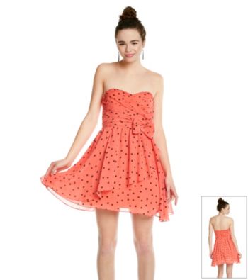 Bee Darlin Juniors' Polka Dot Party Dress