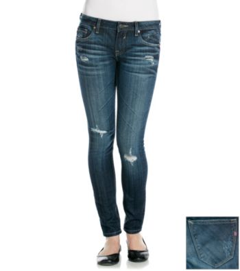 Vigoss© Destructed Rollcuff Tomboy Skinny Jeans