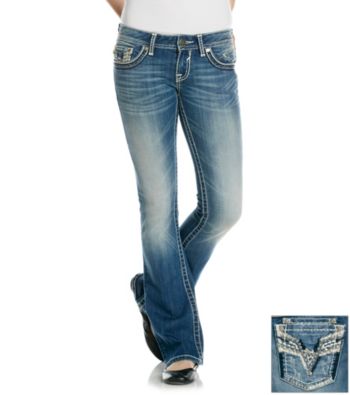 Vigoss© Bling Back Bootcut Jeans
