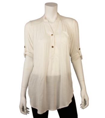 A. Byer Juniors' Roll Sleeve Tunic
