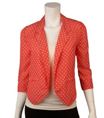 A. Byer Juniors' Polka Dot Open Jacket