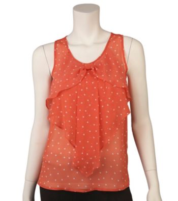 A. Byer Juniors' Ruffle Front Tank