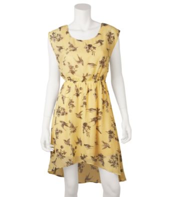 A. Byer Juniors' Bird Print Dress