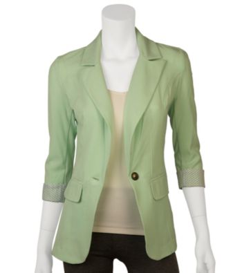 A. Byer Juniors' Cuffed Sleeve Jacket