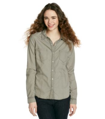 Fire® Juniors' Dot Casual Print Shirt