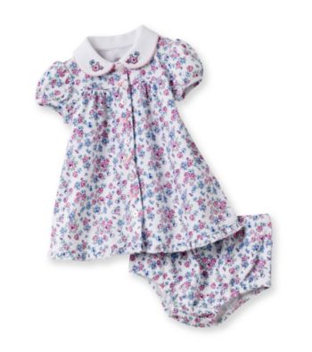 Little Me® Baby Girls' White Dainty Floral Dress Set