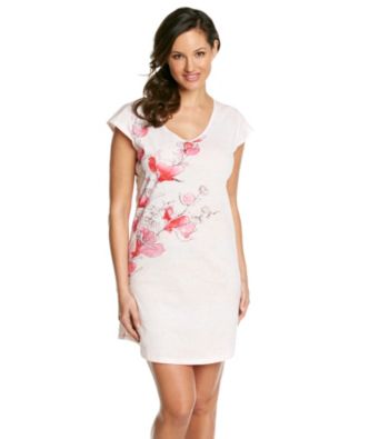 Jockey® Pink Knit Sleepshirt - Weathered Seas Floral