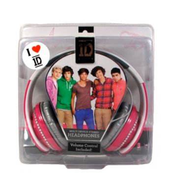 One Direction Pink Rhinestone Headphones