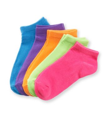 Miss Attitude Girls' Neon 5-pk. Shortie Socks