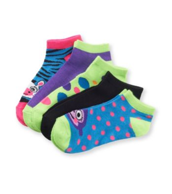 Miss Attitude Girls' Critter Face 5-pk. Shortie Socks