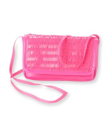 Miss Attitude Pink Sequin Wallet on a String