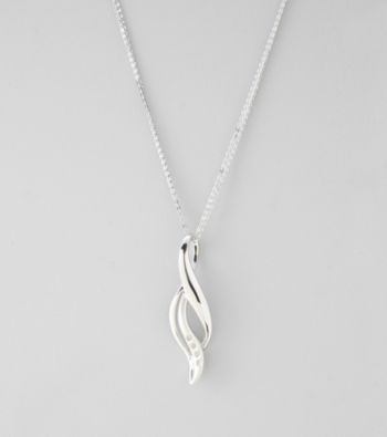 Diamond Accent Pendant in Sterling Silver