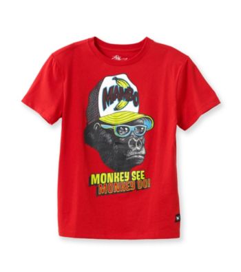 Mambo® Boys' 8-20 Red Monkey Graphic Tee