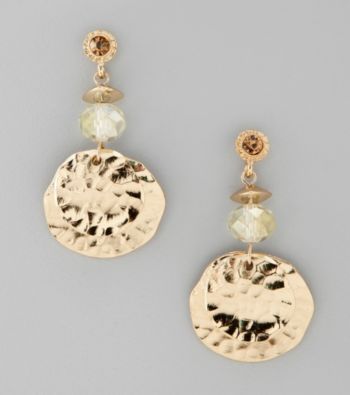 Laura Ashley® Goldtone Beaded Cluster Post Top Earrings