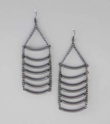 Relativity® Hematite Chandelier Earrings