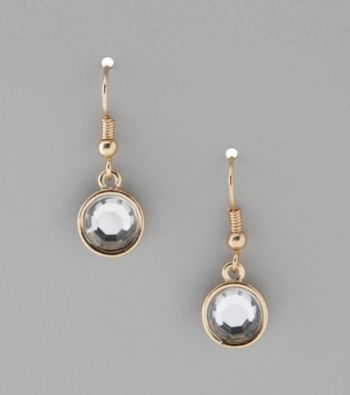 Studio Works® Goldtone Faceted Drop Earrings