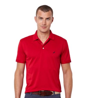 Nautica® Men's Short Sleeve Pique Solid Deck Polo