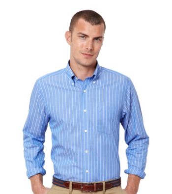 Nautica® Men's French Blue Long Sleeve Stripe Woven