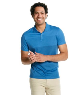 Calvin Klein Men's Short Sleeve Stripe Engineered Polo
