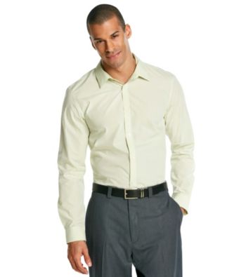 Calvin Klein Men's Long Sleeve Fine Stripe Poplin Woven