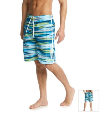 Nike® Men's Light Photo Blue Laser Stripe E-Board Swim Short