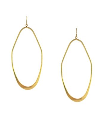 BCBGeneration™ Goldtone Kite Open Hoop Earrings