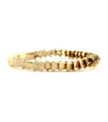 BCBGeneration™ Goldtone Stacked Pyramid Stretch Bracelet