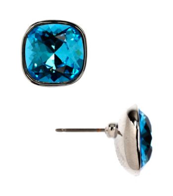 Givenchy® Aqua Button Earrings