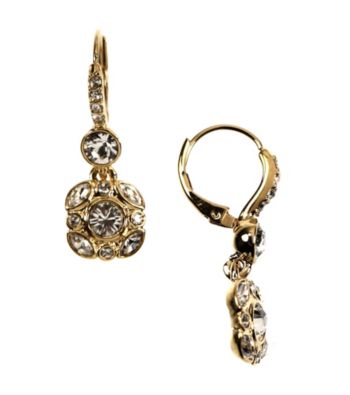 Givenchy® Goldtone Crystal Drop Earrings