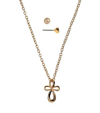 Napier® Goldtone and Crystal Boxed 