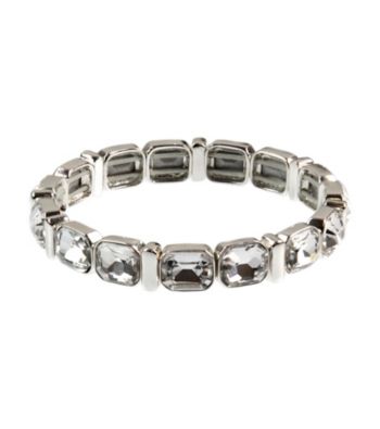 Anne Klein® Silvertone and Crystal Bracelet
