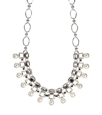 Anne Klein® Silvertone Drama Necklace