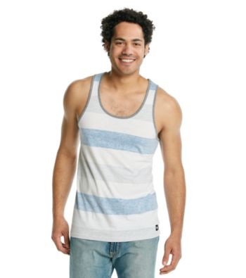 Mambo® Men's Sulphur Stripe Short Sleeve Stripe Tank Top