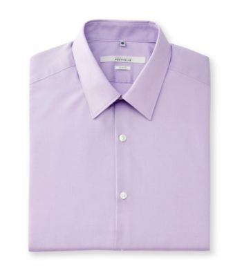 Perry Ellis Portfolio® Men's Violet Long Sleeve Slim Fit Dress Shirt