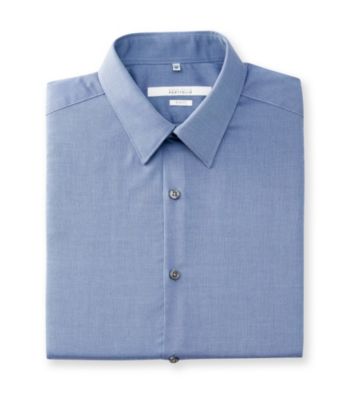 Perry Ellis Portfolio® Men's Amalfi Blue Long Sleeve Slim Fit Dress Shirt