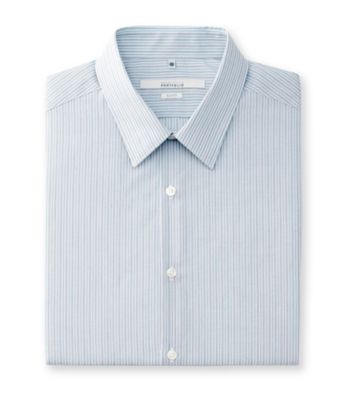 Perry Ellis Portfolio® Men's Azzure Long Sleeve Slim Fit Stripe Dress Shirt