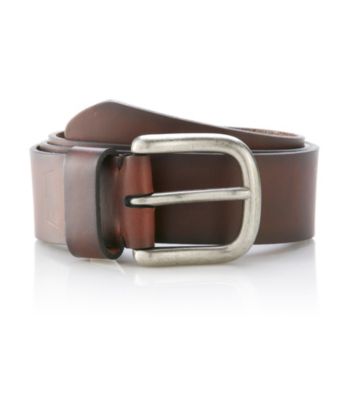 Levi's® Men's Brown 38MM Hand Bartack Leather Belt