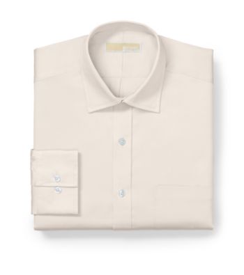 MICHAEL Michael Kors® Men's Cream Long Sleeve Twill Dress Shirt