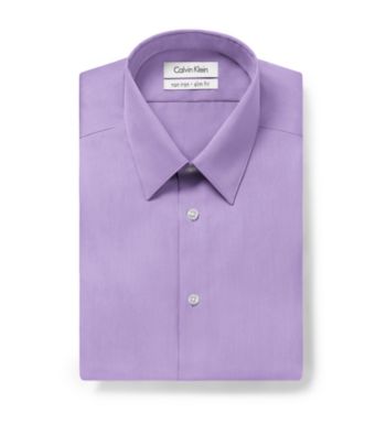 Calvin Klein Men's Iris Long Sleeve Slim Fit Dress Shirt