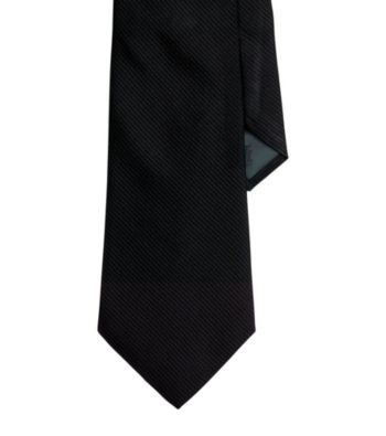 Lauren® Men's Black Solid Silk Tie