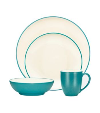 Noritake Colorware 4-pc. Turquoise Coupe Place Setting