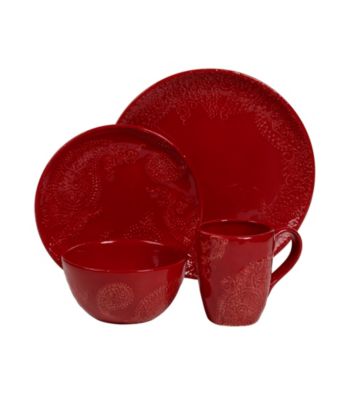 Gallery® Red Paisley 4-pc. Place Setting