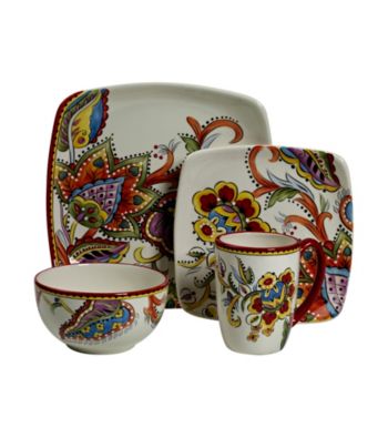 Gallery® Desiree 4-pc. Square Place Setting