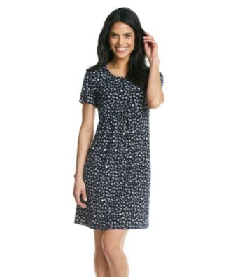 Laura Ashley® Petites' Sketch Dot T-Shirt Dress